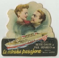 4a861 NOW, VOYAGER die-cut Spanish herald '48 Bette Davis, Paul Henreid, different ship image!