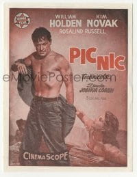 4a883 PICNIC pre-awards Spanish herald '56 great art of barechested William Holden & sexy Kim Novak!