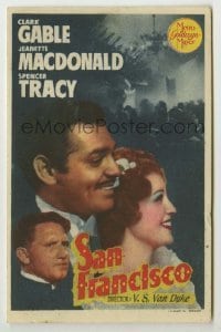 4a910 SAN FRANCISCO Spanish herald 1941 Clark Gable, Jeanette MacDonald & Spencer Tracy, different!