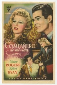 4a948 TENDER COMRADE Spanish herald '46 different images of pretty Ginger Rogers & Robert Ryan!