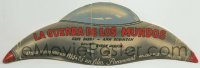 4a975 WAR OF THE WORLDS die-cut Spanish herald '53 H.G. Wells, George Pal, wonderful UFO art!
