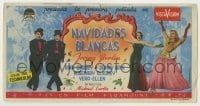 4a982 WHITE CHRISTMAS Spanish herald '54 Bing Crosby, Danny Kaye, Clooney, Vera-Ellen, Fortuny art