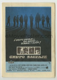 4a986 WILD BUNCH Spanish herald '69 it is like Rio Bravo meets Bonnie & Clyde, Sam Peckinpah!