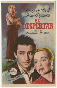 4a996 YEARLING Spanish herald '48 Gregory Peck, Jane Wyman, Claude Jarman Jr., classic!