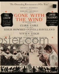 4a102 GONE WITH THE WIND herald '39 Clark Gable, Vivien Leigh, Leslie Howard, Olivia de Havilland!