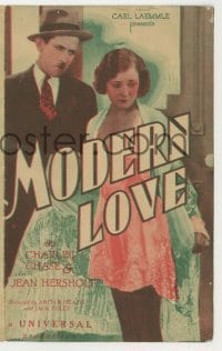 4a163 MODERN LOVE herald '29 Charley Chase trapped in his own wife's home, sexy Kathryn Crawford!