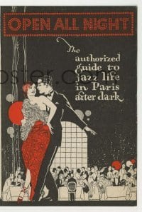 4a176 OPEN ALL NIGHT herald '24 the authorized guide to jazz life in Paris after dark!