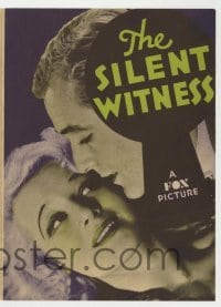 4a198 SILENT WITNESS herald '32 great images of sexy Greta Nissen & lawyer Lionel Atwill!
