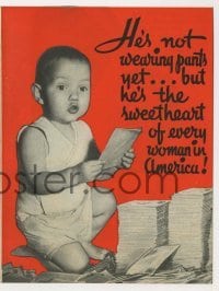4a220 TILLIE & GUS herald '33 W.C. Fields, Baby LeRoy is the sweetheart of every woman in America!