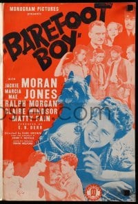 4a280 BAREFOOT BOY pressbook '38 Jackie Moran, Marcia Mae Jones, Ralph Morgan, Claire Windsor!