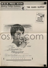 4a360 GLASS SLIPPER pressbook '55 great art of pretty Leslie Caron by Jon Whitcomb!
