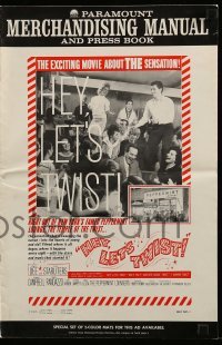 4a371 HEY LET'S TWIST pressbook '62 the rock & roll sensation at New York's Peppermint Lounge!