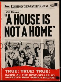 4a379 HOUSE IS NOT A HOME pressbook '64 Shelley Winters, Robert Taylor & 7 sexy hookers in brothel