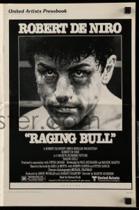 4a497 RAGING BULL pressbook '80 Martin Scorsese, Hagio art of Robert De Niro as boxer Jake LaMotta!