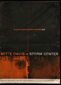 4a567 STORM CENTER pressbook '56 Bette Davis, Saul Bass design on the cover & on posters!