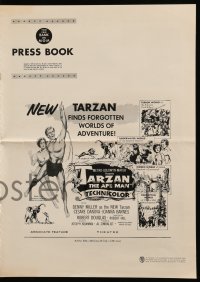 4a579 TARZAN THE APE MAN pressbook '59 Edgar Rice Burroughs, Denny Miller & sexy Joanna Barnes!