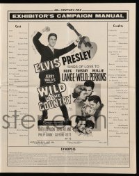 4a628 WILD IN THE COUNTRY pressbook '61 Elvis Presley sings of love to Tuesday Weld, rock & roll!