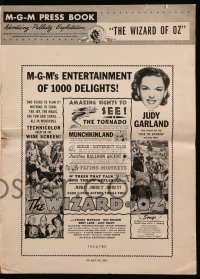 4a632 WIZARD OF OZ pressbook R55 Judy Garland in MGM's entertainment of 1000 delights, ultra rare!