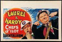 4b290 AIR RAID WARDENS Belgian R70s wacky Stan Laurel & Oliver Hardy in WWII action!