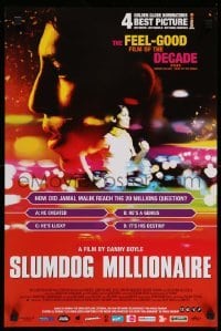 4b327 SLUMDOG MILLIONAIRE Belgian '09 Danny Boyle, winner of Best Picture, Director & Screenplay!