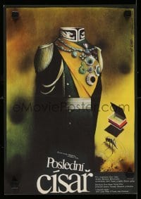 4b219 LAST EMPEROR Czech 11x16 '88 Bernardo Bertolucci epic, strange artwork by Vlach!