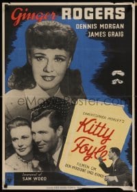 4b357 KITTY FOYLE Danish '47 different images of pretty Ginger Rogers & Dennis Morgan!