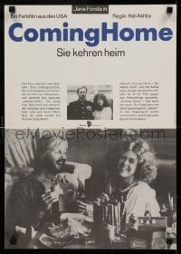 4b106 COMING HOME East German 16x22 '82 Jane Fonda, Jon Voight, Bruce Dern, Hal Ashby!