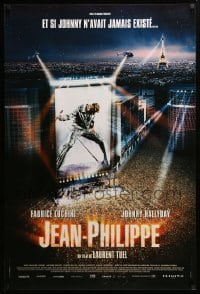 4b792 JEAN-PHILIPPE French 27x40 '06 Fabrice Luchini, rocker Johnny Hallyday in the title role!