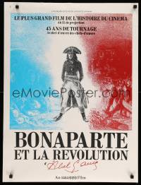 4b809 BONAPARTE ET LA REVOLUTION French 23x30 '72 Abel Gance's classic restored w/new scenes!