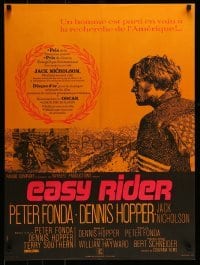 4b824 EASY RIDER French 23x31 R80s Peter Fonda, motorcycle biker classic directed by Dennis Hopper