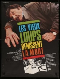 4b859 LES VIEUX LOUPS BENISSENT LA MORT French 23x30 '71 design by Jouineau Bourduge!