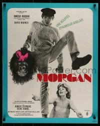 4b870 MORGAN French 23x29 '66 Vanessa Redgrave, David Warner, English black comedy!