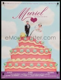 4b874 MURIEL'S WEDDING French 24x32 '95 Aussie Toni Collette is the world's happiest bride!