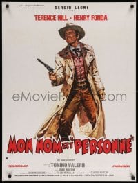 4b875 MY NAME IS NOBODY style A French 24x32 '73 Il Mio nome e Nessuno, art of Henry Fonda!