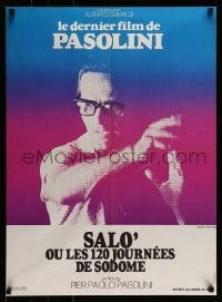 4b897 SALO OR THE 120 DAYS OF SODOM French 23x31 '76 Pasolini's Salo o le 120 Giornate di Sodoma!