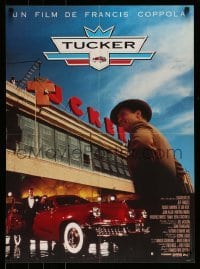 4b918 TUCKER: THE MAN & HIS DREAM French 23x31 '88 Francis Ford Coppola, image of Jeff Bridges!