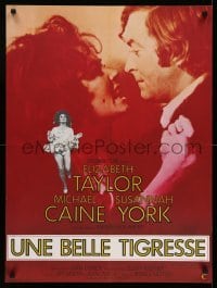 4b930 X Y & ZEE French 23x31 '71 Elizabeth Taylor, Michael Caine, Susannah York, Zee & Co.