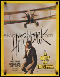 4b977 NORTH BY NORTHWEST French 15x20 R74 Hitchcock, classic image of Cary Grant & cropduster