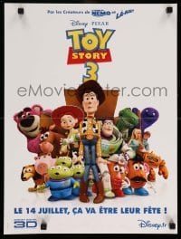 4b998 TOY STORY 3 advance French 16x21 '10 Disney & Pixar, great image of Woody, Buzz & cast!