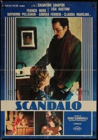 4b173 SCANDAL Italian 26x38 pbusta '76 Salvatore Samperi's Scandalo, wild images!