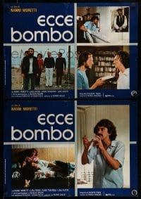 4b190 ECCE BOMBO set of 5 Italian 19x26 pbustas '78 Moretti's black comedy, Behold the Bumblebee!