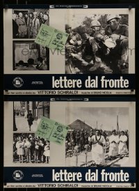 4b196 LETTERE DAL FRONTE set of 8 Italian 18x26 pbustas '75 Letters from the Front