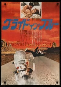 4b662 ELECTRA GLIDE IN BLUE Japanese '73 different image of motorcycle cop Robert Blake!