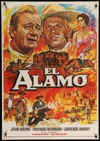 4b393 ALAMO Spanish R79 great art of John Wayne & Richard Widmark in Texas by Mac!