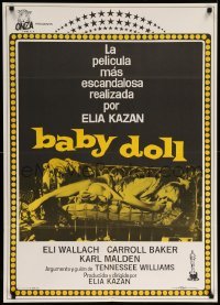 4b395 BABY DOLL Spanish '57 Elia Kazan, classic image of sexy troubled teen Carroll Baker!
