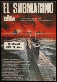 4b405 DAS BOOT Spanish '82 The Boat, Petersen WWII submarine classic, Gary Meyer art, U-Boat 96!