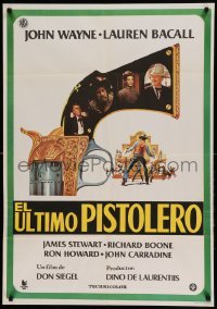 4b435 SHOOTIST Spanish '78 cowboy John Wayne in his last big screen role, different gun artwork!