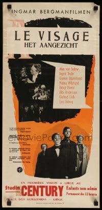 4b048 MAGICIAN Swedish stolpe '58 Ingmar Bergman's classic Ansiktet, Max Von Sydow, Ingrid Thulin!