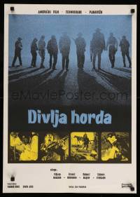 4b285 WILD BUNCH Yugoslavian 20x28 '69 Sam Peckinpah classic, William Holden & Ernest Borgnine!