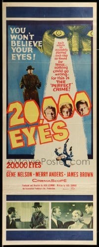4c261 20,000 EYES insert '61 Gene Nelson, Merry Anders, you won't believe your eyes!